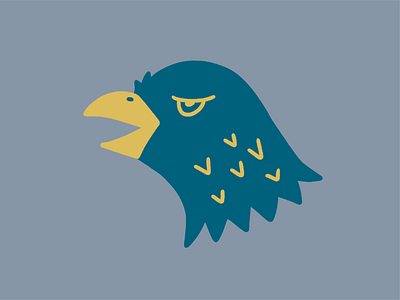 CAW! beak caw dailydrawing eagle feather illustration procreate