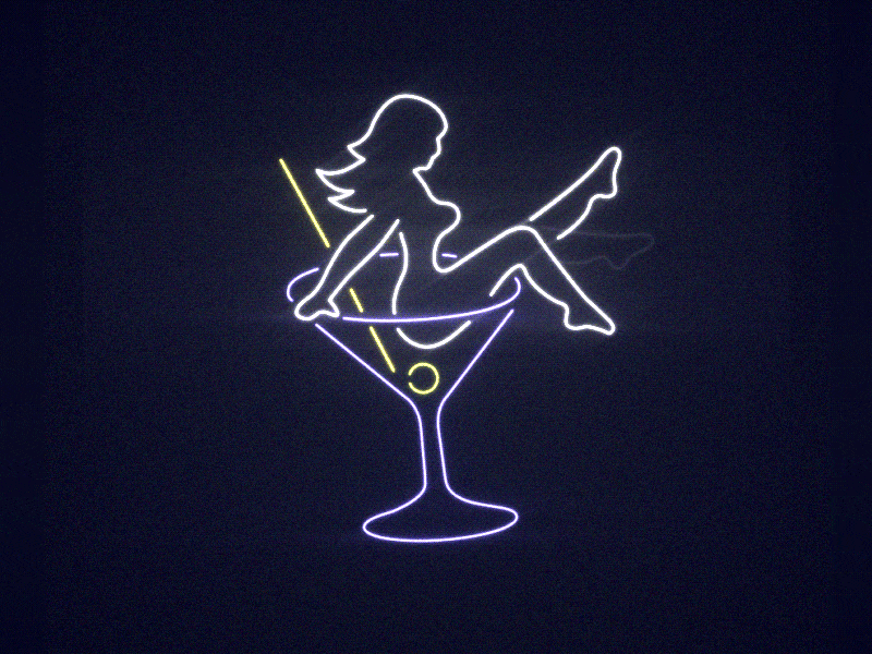 Cocktail Neon animation cocktail neon