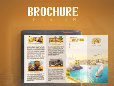 Brochure ‏- ‏ Mamlouk Pyramids Hotel & Spa branding design graphic design illustration