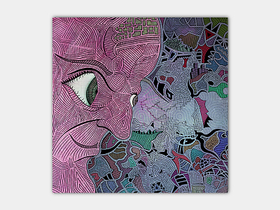 Personal Perception album artwork album cover candy colorful colors design detailed details ektoplazm eye candy free illustration lines modern personal portfolio psychedelic psytrance texture trippy