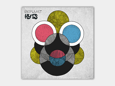 Album Cover for Hyts album album artwork album cover art blue cartoon colorful cover design design details drawing geometric art graphic illustration lines minimal music simple simple clean interface sound