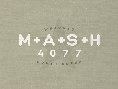 MASH 4077 illustration korea logo mash mash 4077 star trapper