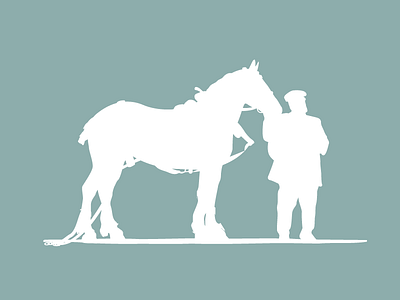 Draft Horse deerfield draft horse horse illustration logo teal