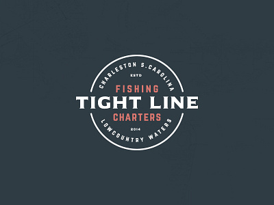 Tight Line Charters charleston charter chs fishing identity logo lowcountry