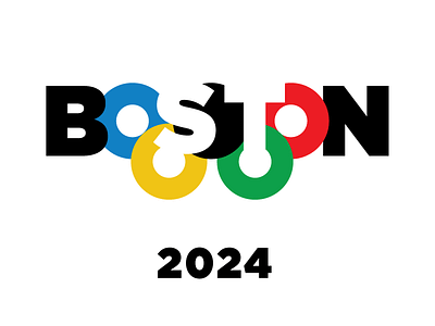 Boston 2024 (bold) 2024 boston logo olympic rings