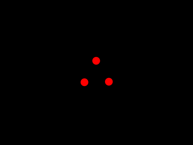 Loading Animation animation dots loader red triangle