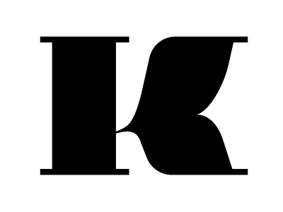 K font logotype