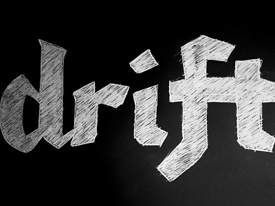 Drift rebound - blackletter experimentation blackletter typography