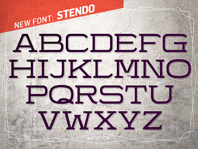 New Font: Stendo branding custom type extended font identity letters logo modern stendo font typography wide