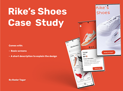Rikes shoes case study figma mobile app shoes sports ui ux