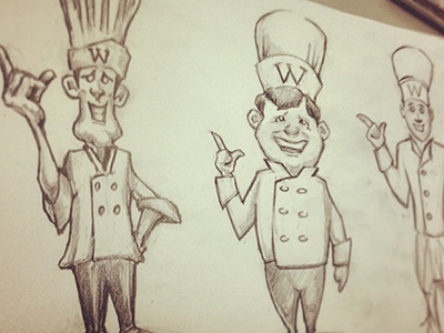Chefs character chef concepts food illustration logo sketch windsor