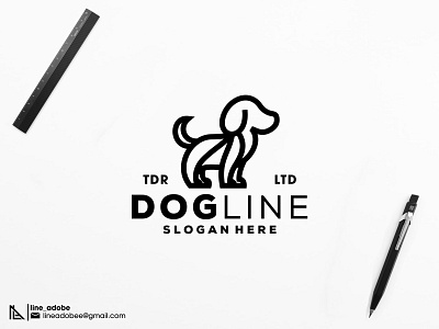 Dog Line Logo brand