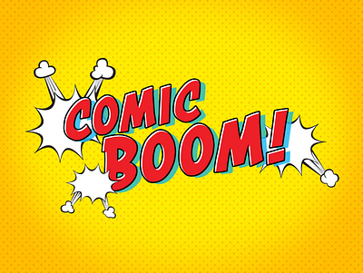 Comic Boom Typography design graphic design typography
