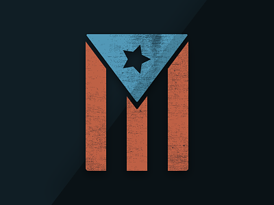 AmericansToo logo american community dark flag graphic design humanitarian crisis logo puerto rico