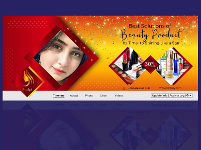 Beauty product ads banner 3d branding graphic design logo