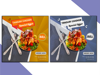 SOCIAL MEDIA FOOD BANNER 3d animation branding graphic design logo