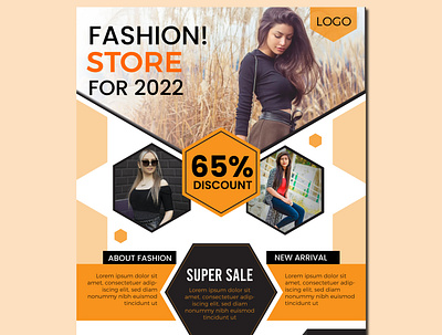 FASHION FLYER TEMPLATE 3d branding fashion flyer flyer graphic design leaflet logo one pager