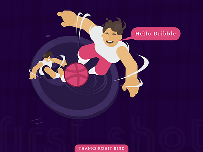 Helllo Dribbblers! adobe design flat icon illustration illustrator logo sketchapp ui ux vector web