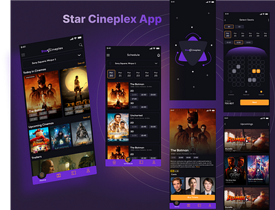 Star Cineplex Mobile App apps branding design e commerce e commerce app mobile app movie app movie apps star cineplex starcineplex ui uiux ux