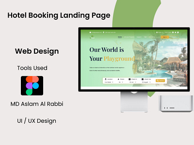 Hotel Booking Landing Page design e commerce e commerce app graphic design hotel hotel design hotelbooking ui uiux ux