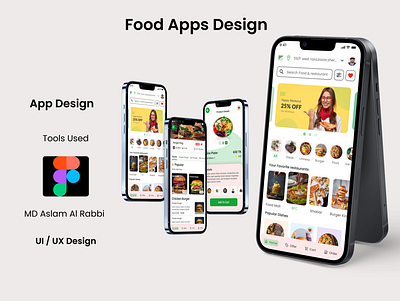 Food Apps Design branding design e commerce e commerce app food food apps graphic design illustration logo ui uiux ux