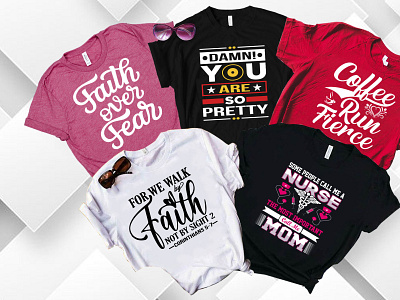 i will make custom typography t-shirt and graphic t shirt design