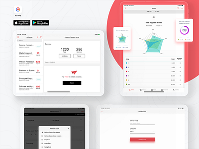 Survey iPad Application Design clean design ios ipad minimal mobile store survey ui ux