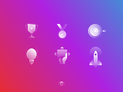 Alpha Icons set - Exploration abstract concept design gradient icondesign icons iconsets illustration minimal minimalistic sketch vector