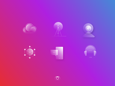 Alpha Icons set - Exploration abstract concept design gradient icon icondesign iconset illustrator minimal minimalistic sketch vector