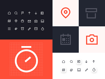 2 pixels line Icons android design flat iconpack iconset interaction ios lineicon minimal mobileapp product producticon ui ux uxdesign vector