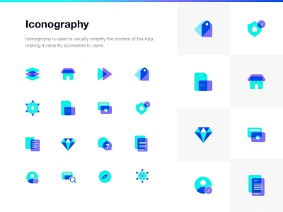 Three Colour Simple - Icon set design ecommerce flat iconset illustration minimal ui ux vector