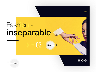 Daily UI #01_Fashion Header blog card challenge fashion flat header product serious ui website