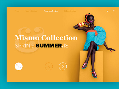 Daily UI #13 - ATELIER - Mismo Collection beauty store delete edit fashion landing minimal page shop web