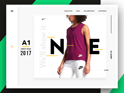 Daily UI #24 -Nike Product Page. app concept design desktop gif layout nike ui ux web