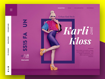 Daily UI #27 - Karli fashion Online-store ecommerce clear fashion landing minimal minimalistic page web zara