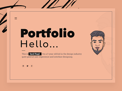Portfolio update - 2018 beard branding clean designer face homepage illustration landing logo minimal portfolio self