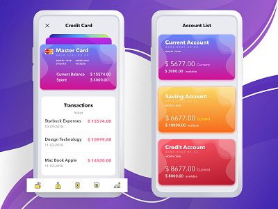 Credit Card Payment back cards color icons menu minimal payment price simple time