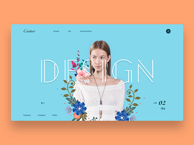 Fashion Ecommerce Landing Page Design ecommerce fashion graphics icons illustration landing motion ui ux web