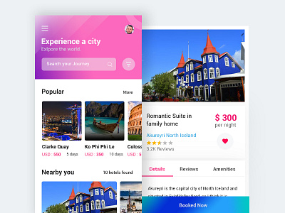 Travel booking app