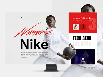 NikeLab Collection design ecommence fashion landing minimal nike ui web