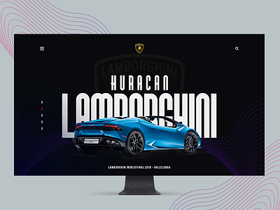 Huracan Lamborghini landing page