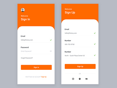 2019 Sign in / Sign up UI by Syed Haqil on Dribbble