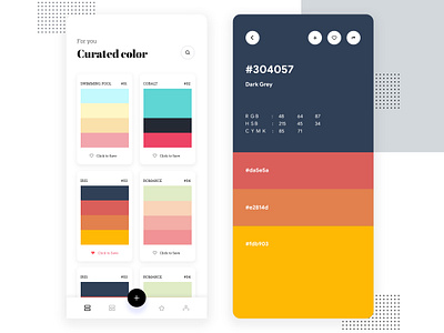 2019 - Color Palettes App Concept by Syed Haqil on Dribbble