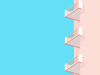 Flat Minimal Balcony