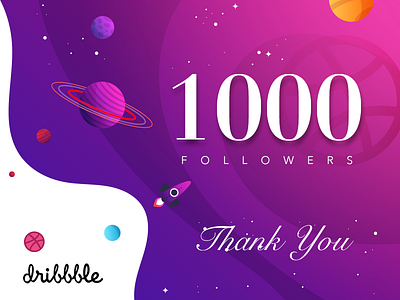 1000 Followers 1000 1k design followers illustration vector