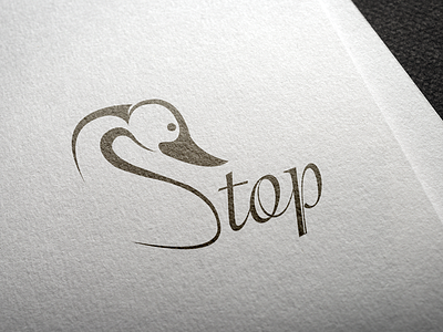 Stop Logo design logo photoshop shots ui