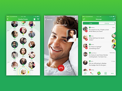 ICQ Redesign Concept call canvas chat icq ios logo messenger redesign social video videochat