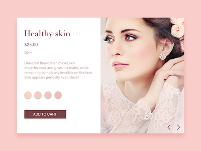 Healthy Skin beauty color concept girls minimal mockups pink prototypes site skin web wireframes