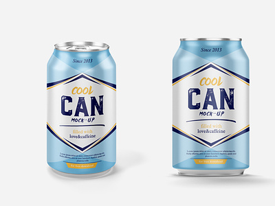 Free can mockup can download drink free freebie mockup photoshop psd