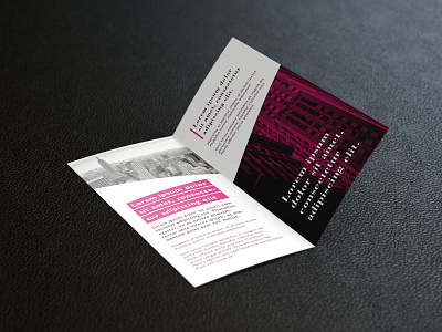 Free bi fold DL flyer mockup